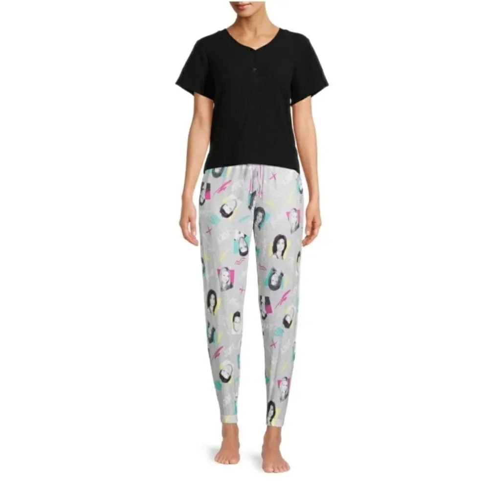 Womens Plus Friends Jogger Lounge Sleep Pajama Pants Size 2X